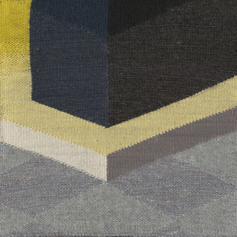 Woven textile architecture art piece